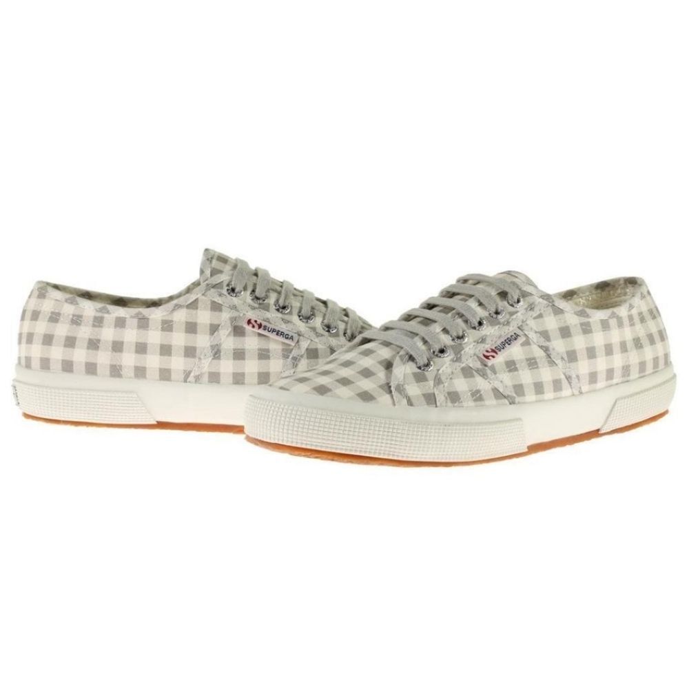 Superga Women's Cotu Classic Gingham Canvas Tennis Shoes Sneakers, Sz 8.5
